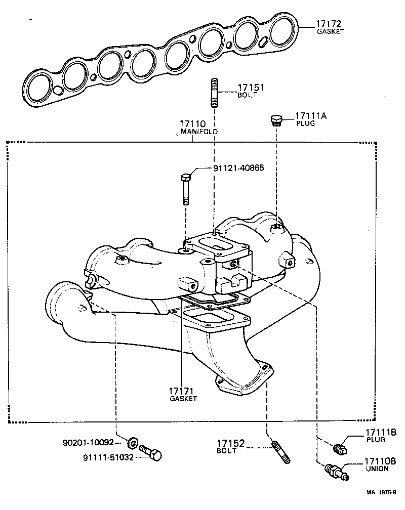 17111-48010 MANIFOLD, INTAKE product image