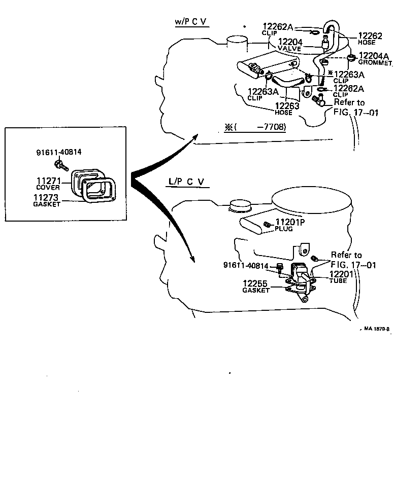 12204-31020 VALVE SUB-ASSY, VENTILATION product image