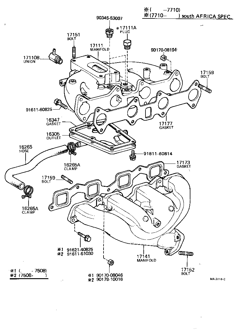 17111-25901 MANIFOLD, INTAKE product image