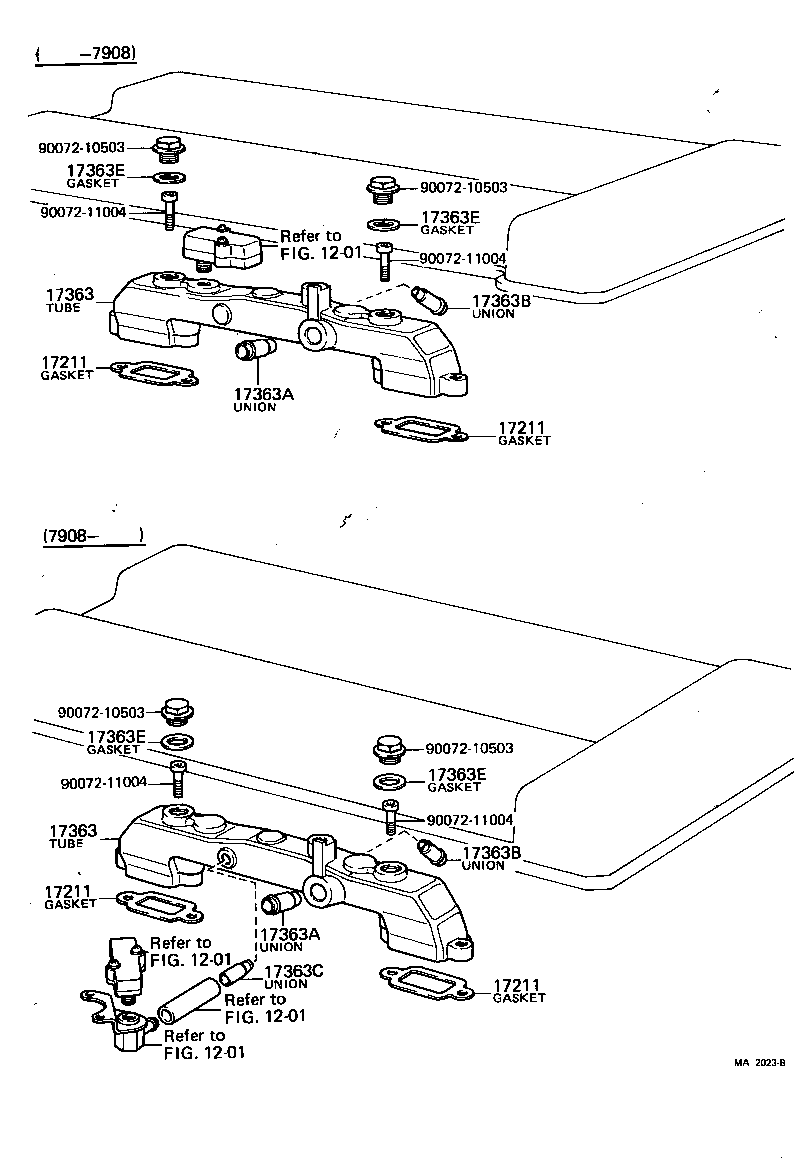 17211-88250 GASKET, AIR BALANCE TUBE product image