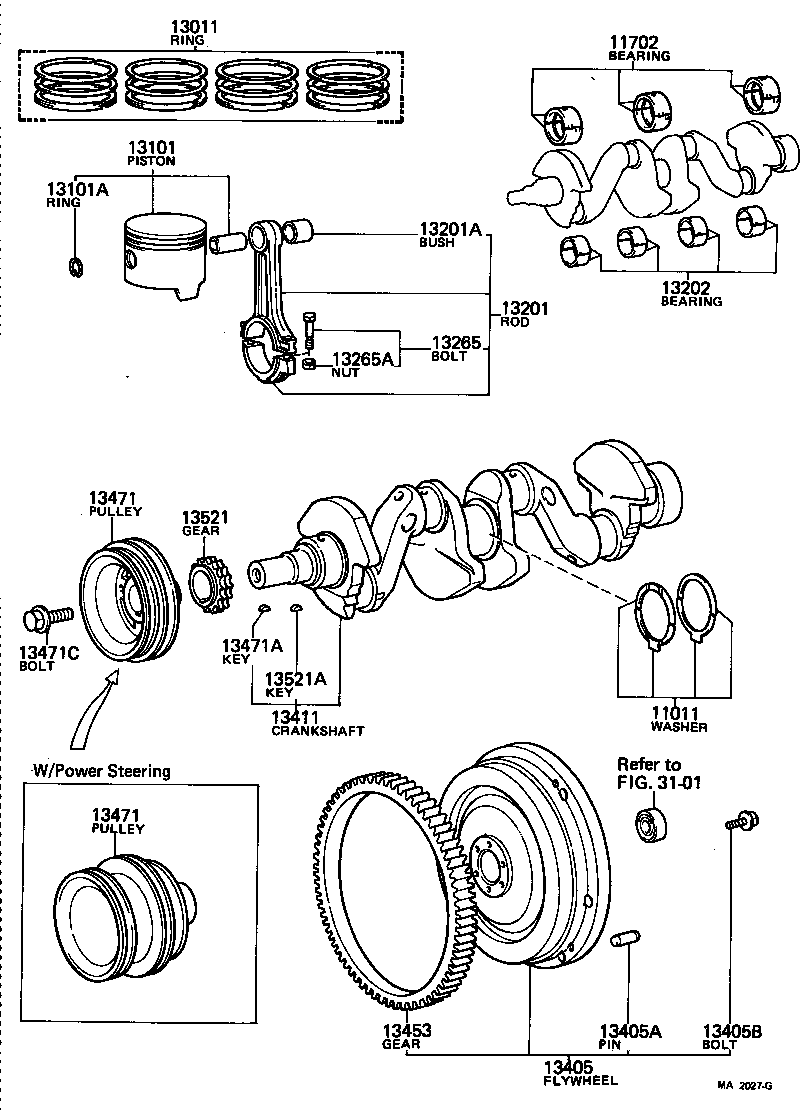 13013-44063 RING SET, PISTON product image