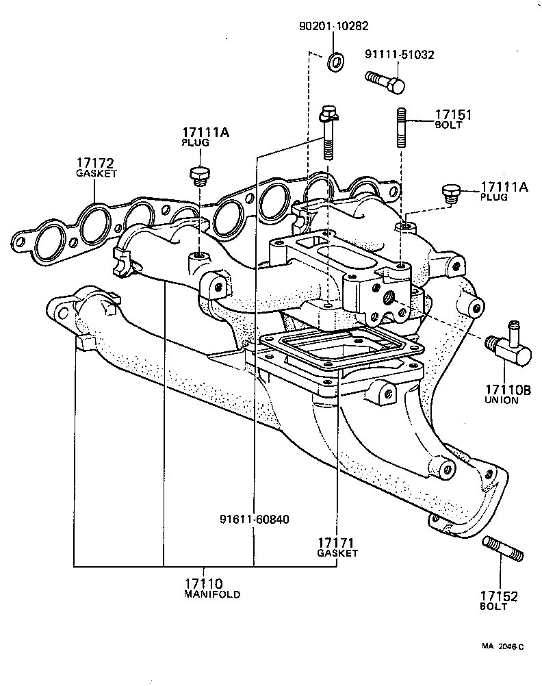 17111-48010 MANIFOLD, INTAKE product image