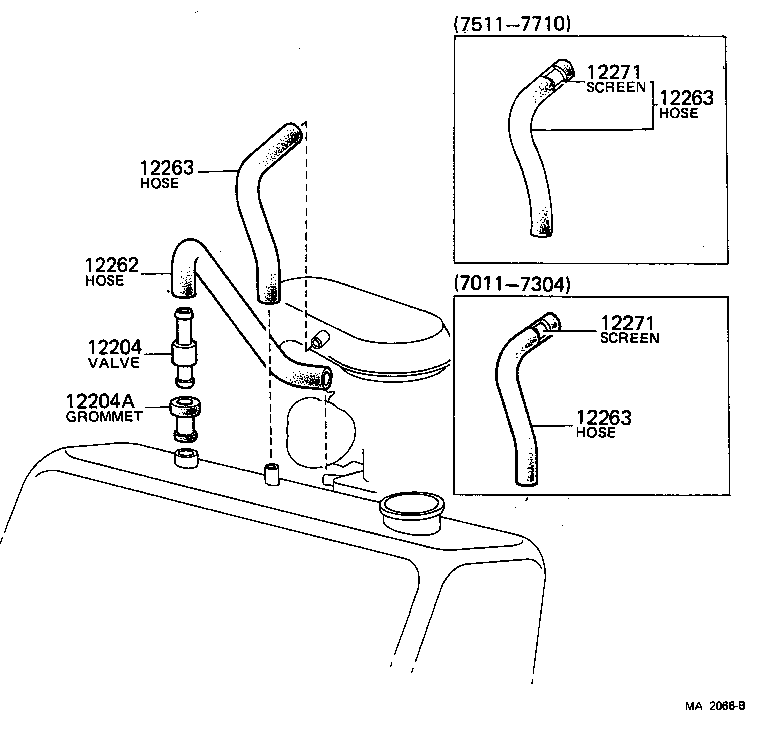 12029-24032 HOSE, VENTILATION, NO.3 product image
