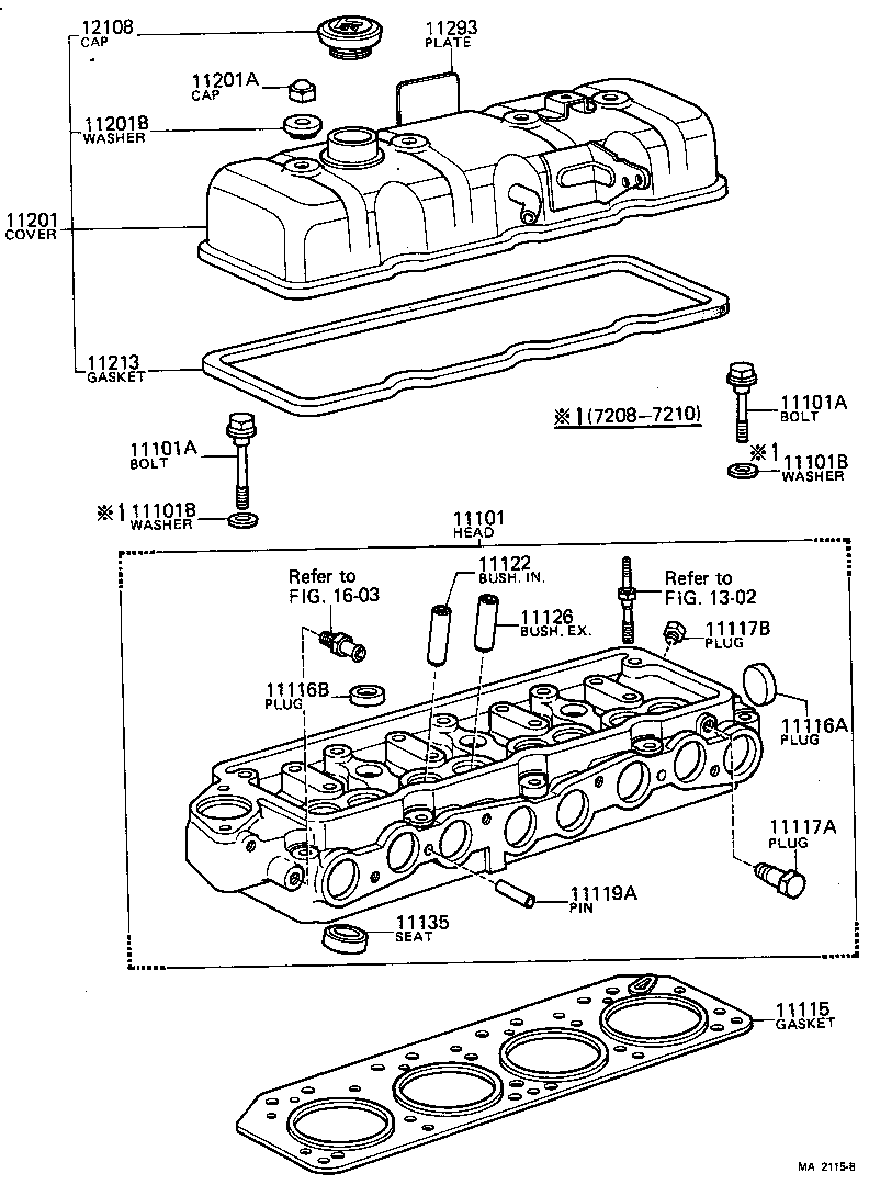 11101-49146 HEAD SUB-ASSY, CYLINDER product image