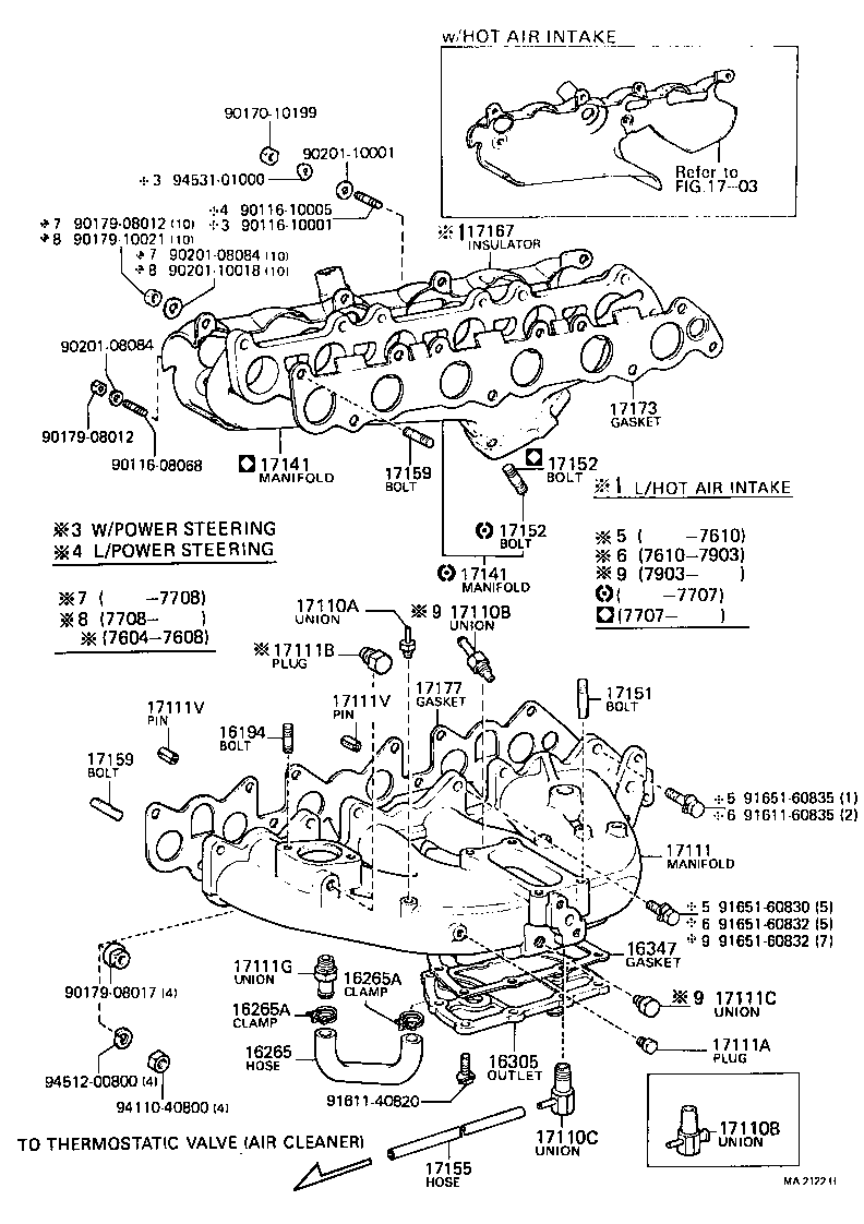17111-45031 MANIFOLD, INTAKE product image