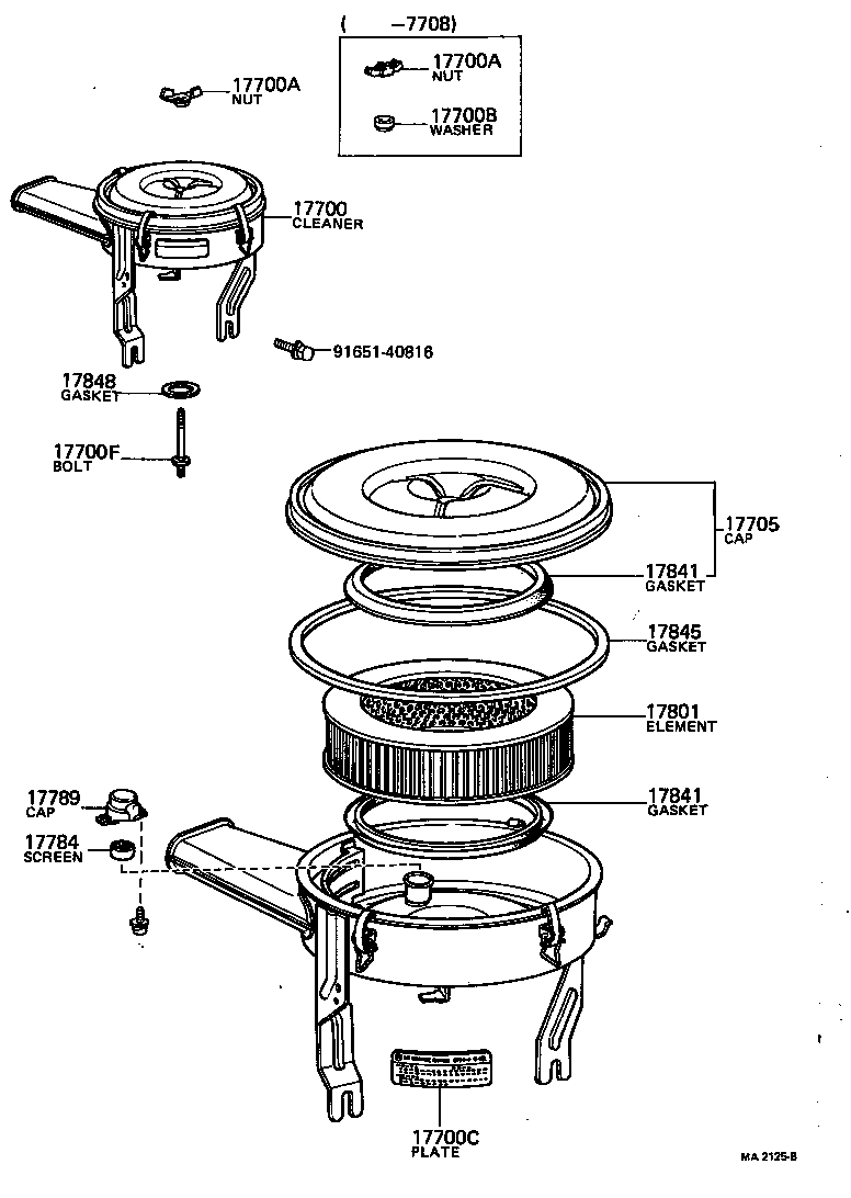 17700-31331 CLEANER ASSY, AIR product image