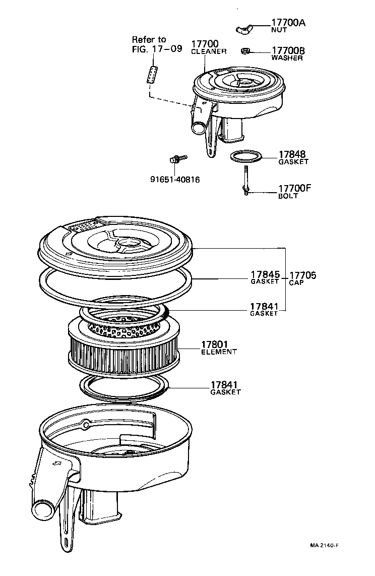 17841-24011 GASKET, FILTER ELEMENT product image