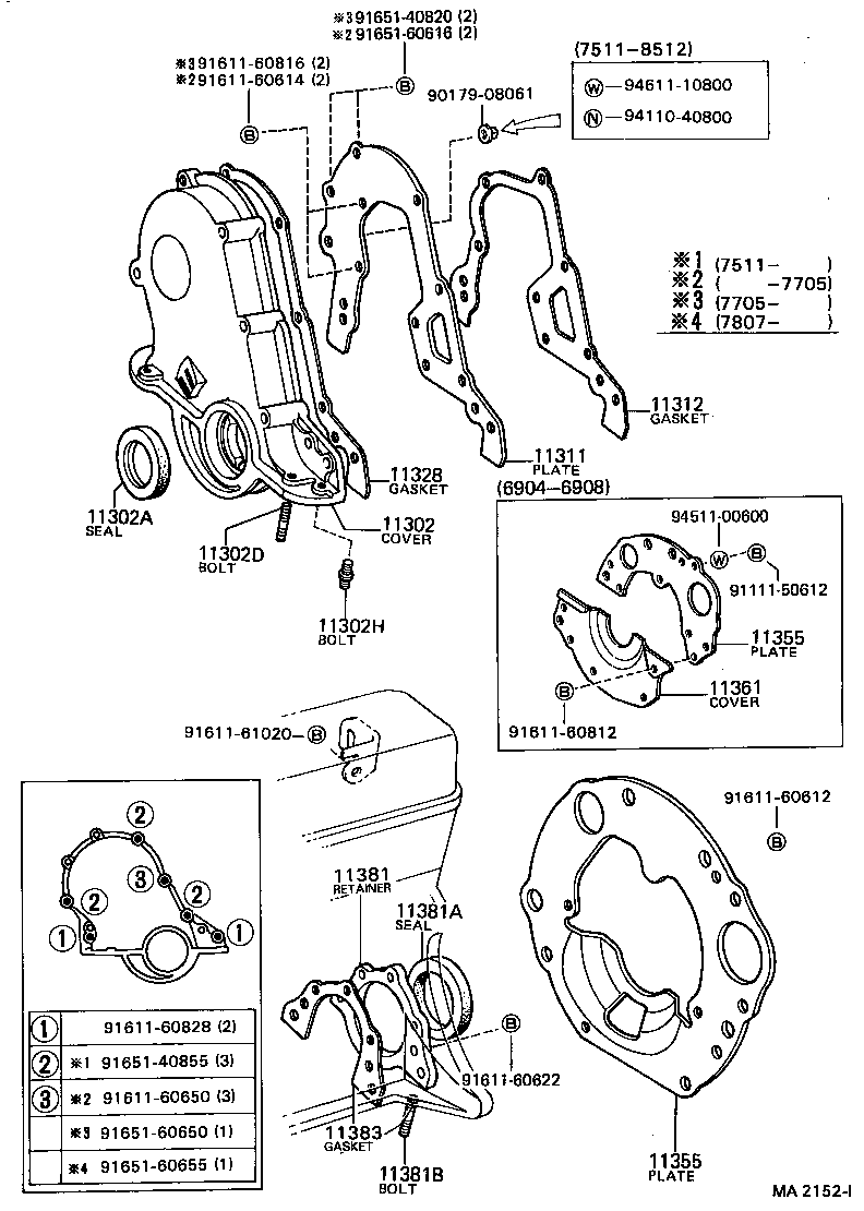 90116-06012 BOLT, STUD(FOR TIMING GEAR COVER) product image