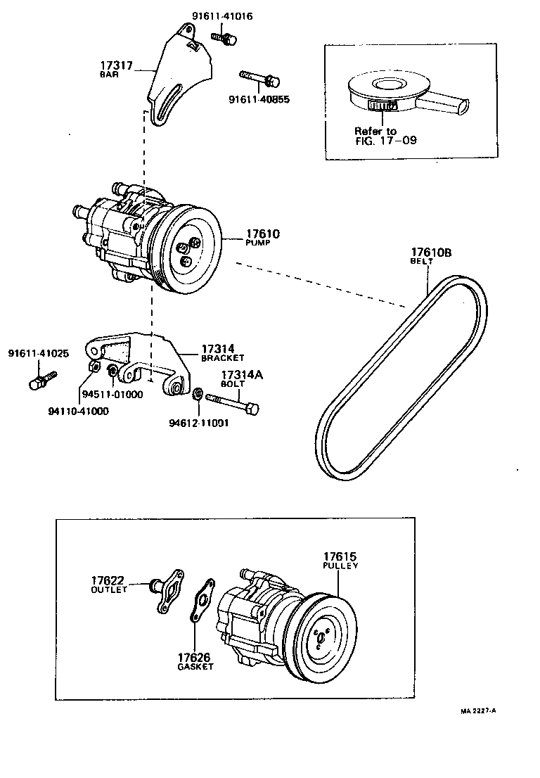 17615-26020 PULLEY(FOR AIR PUMP) product image