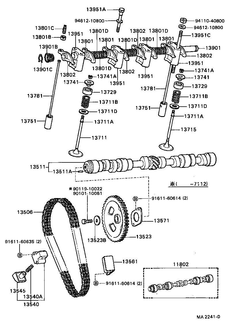 11802-22011 BEARING SET, CAMSHAFT product image