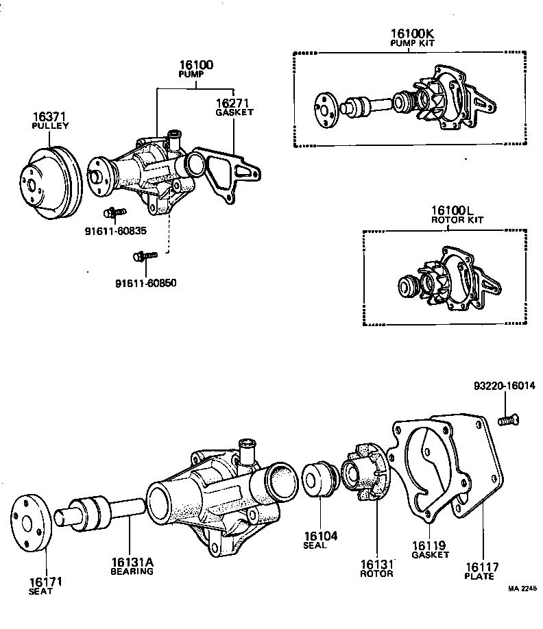 16371-26010 PULLEY, FAN product image