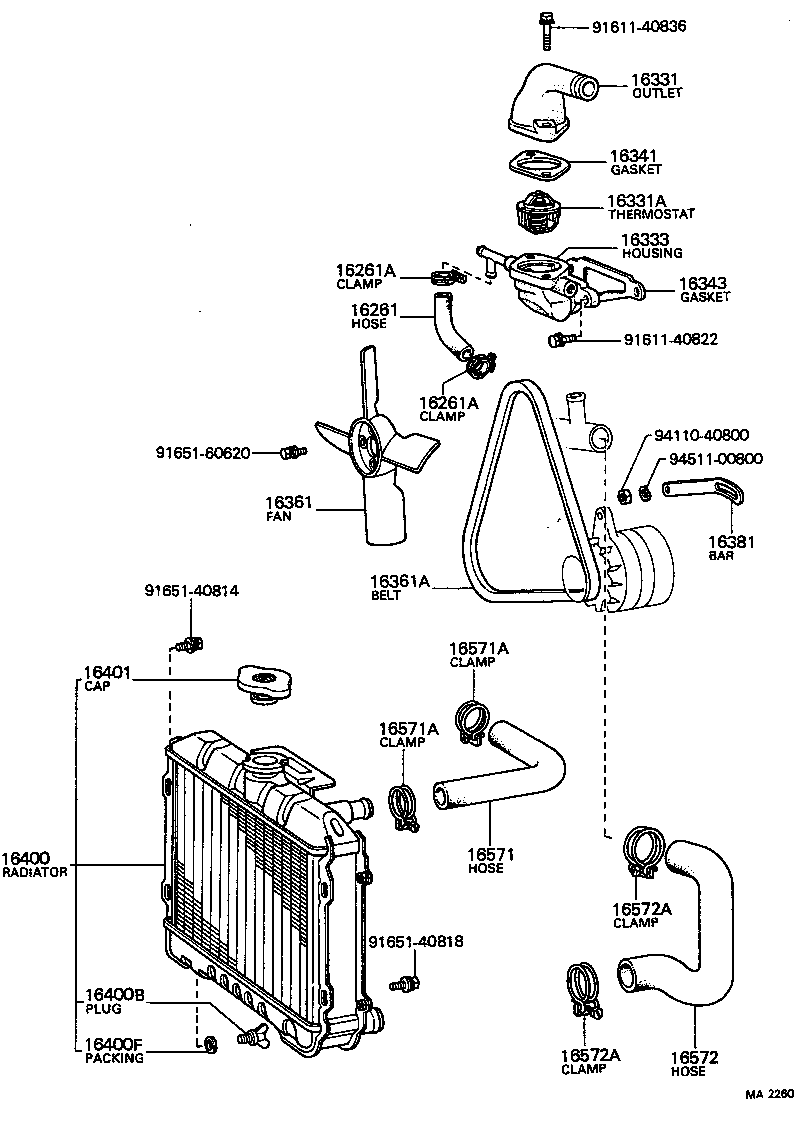 16361-31020 FAN product image