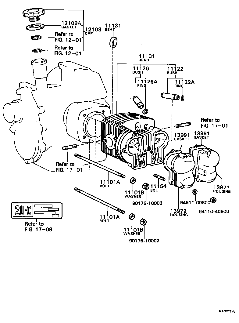 90116-08064 BOLT, STUD(FOR HEAD TO VALVE ROCKER HOUSING) product image
