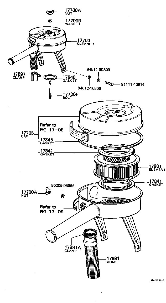 17700-24280 CLEANER ASSY, AIR product image