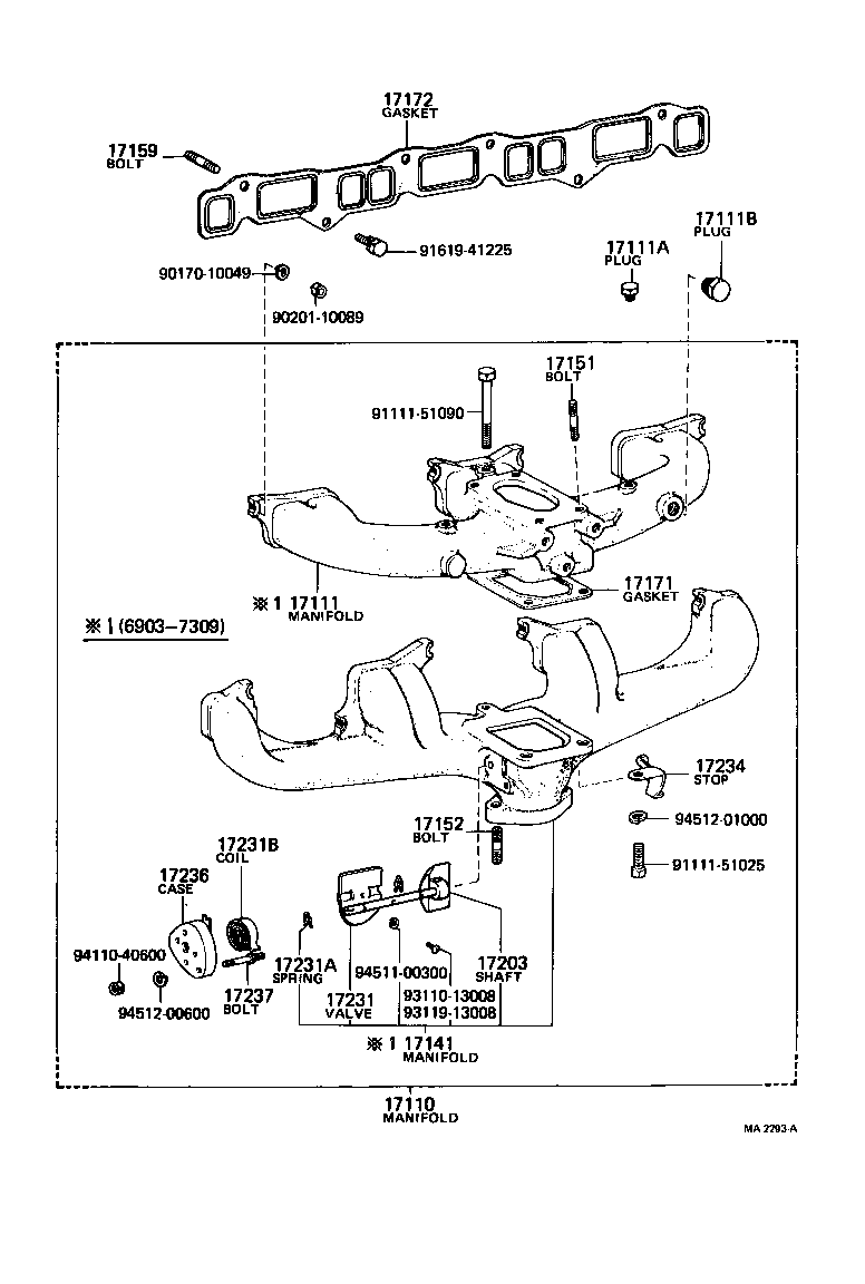 17111-76010 MANIFOLD, INTAKE product image