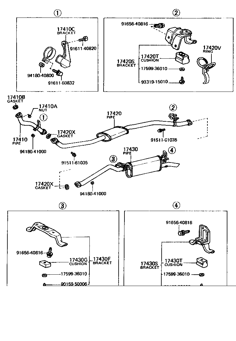 17430-38080 PIPE ASSY, EXHAUST, TAIL product image