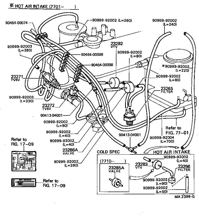 90925-02033 VALVE, THERMOSTATIC VACUUM SWITCHING, NO.1 product image