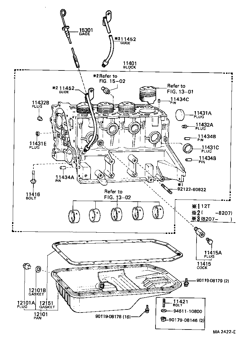 11401-29128 BLOCK SUB-ASSY, CYLINDER product image