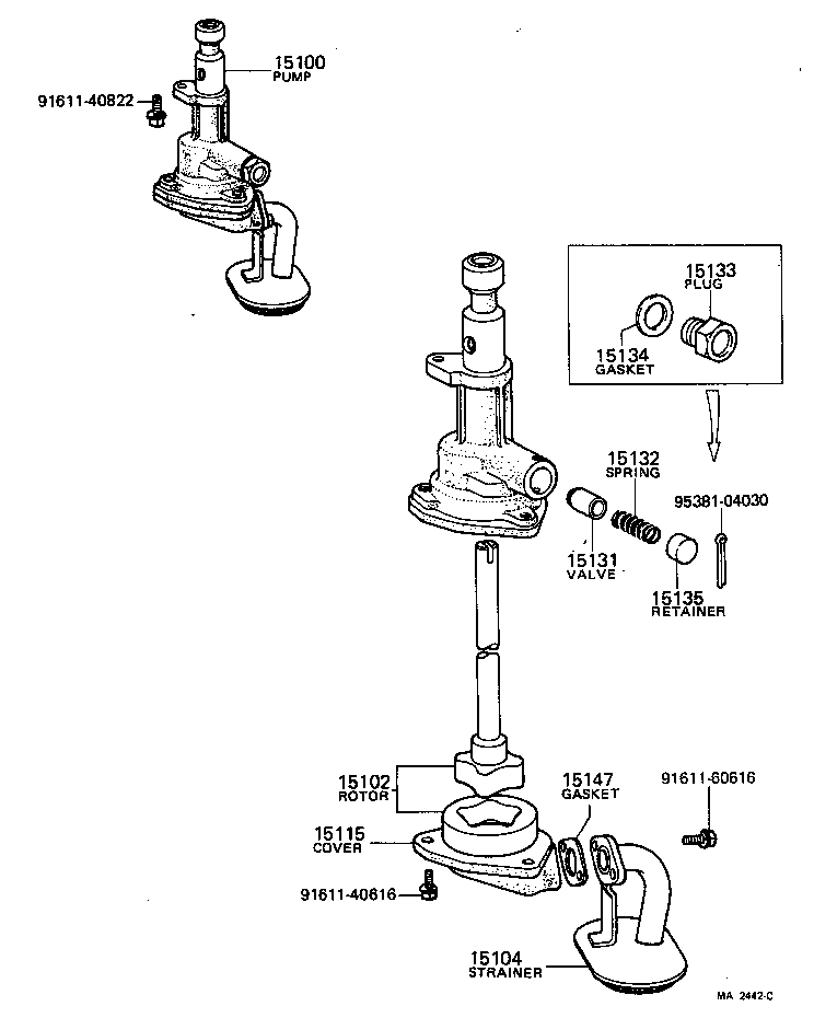 15100-24013 PUMP ASSY, OIL product image
