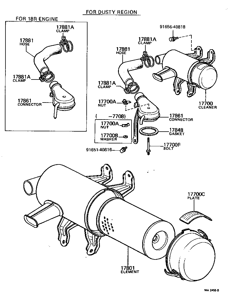 17700-31331 CLEANER ASSY, AIR product image