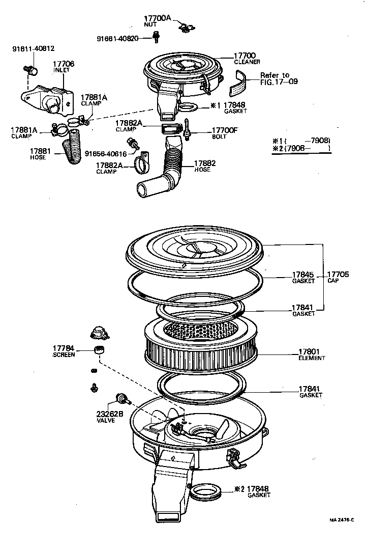 17700-45202 CLEANER ASSY, AIR product image