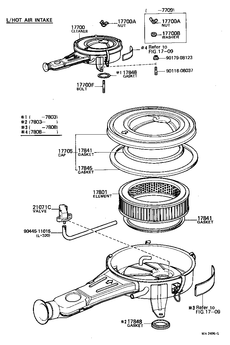 17700-45202 CLEANER ASSY, AIR product image