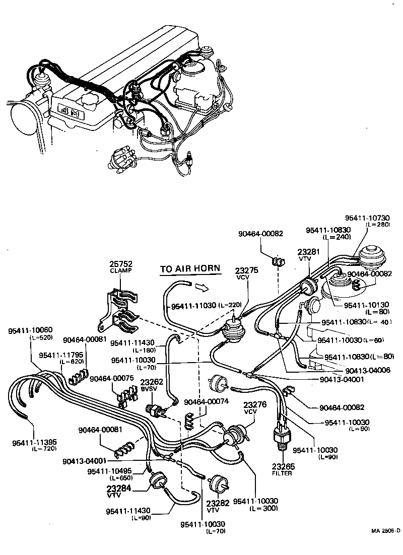 25709-38010 VALVE SUB-ASSY, HIGH ALTITUDE COMPENSATOR product image