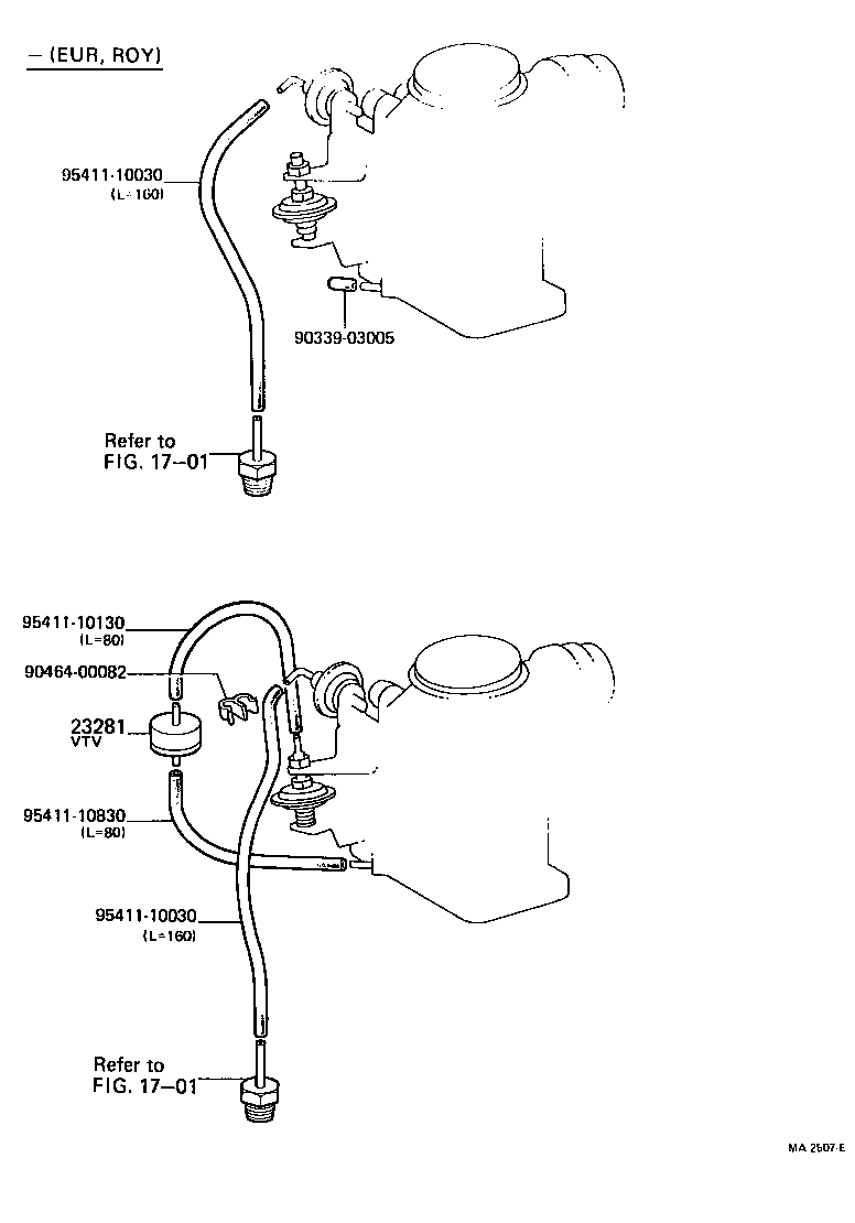 90925-05042 VALVE, BIMETAL VACUUM SWITCHING, NO.2 product image