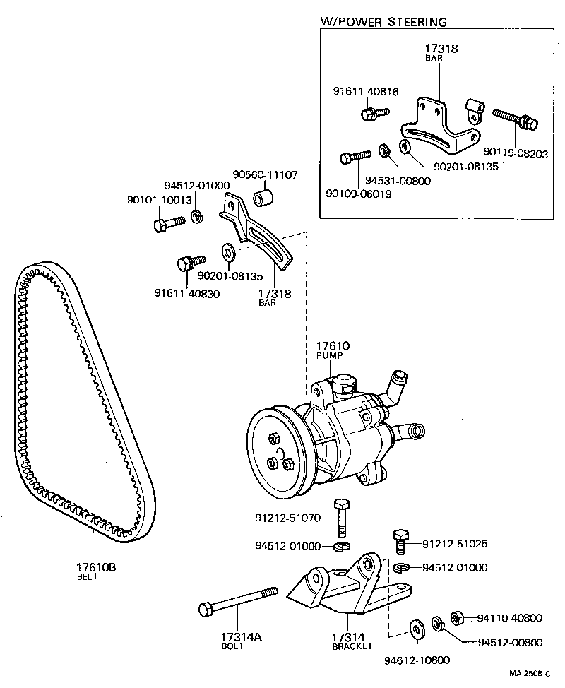 17610-61020 PUMP ASSY, AIR product image
