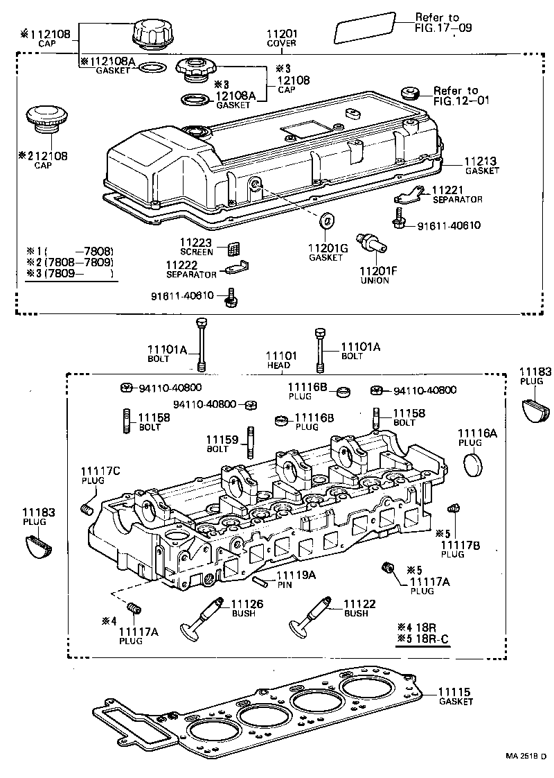 11101-49205 HEAD SUB-ASSY, CYLINDER product image