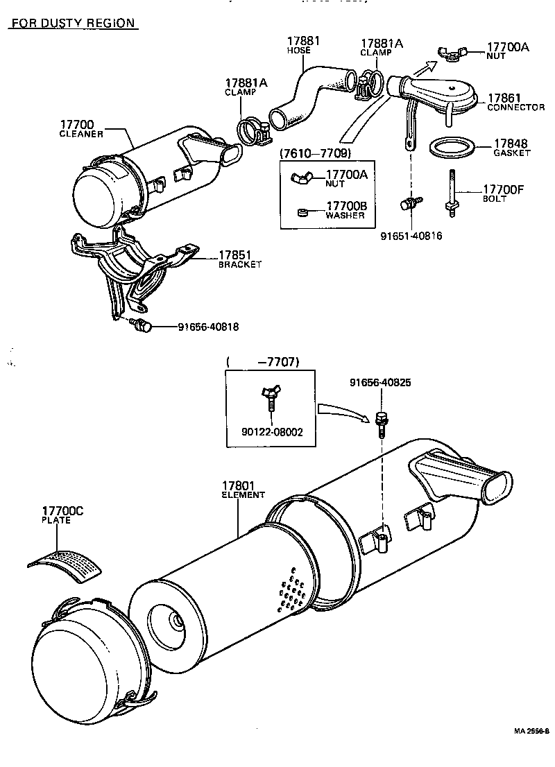 17700-31331 CLEANER ASSY, AIR product image