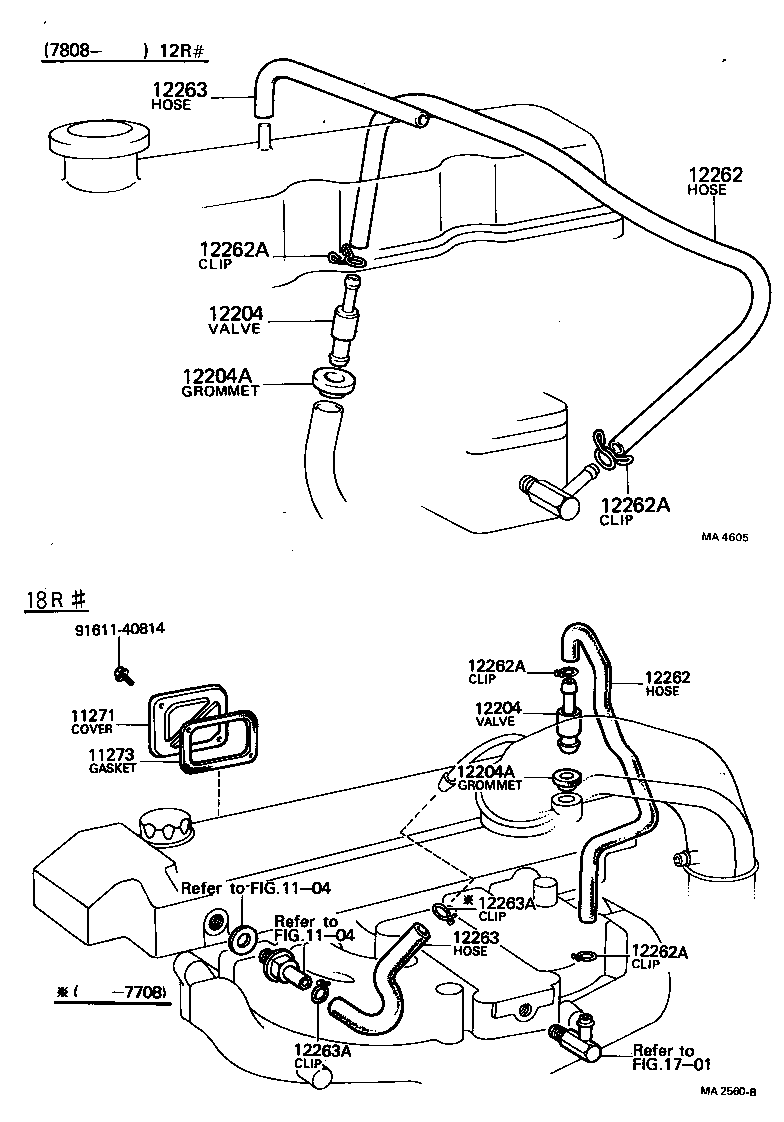 12261-34090 HOSE, VENTILATION, NO.2 product image