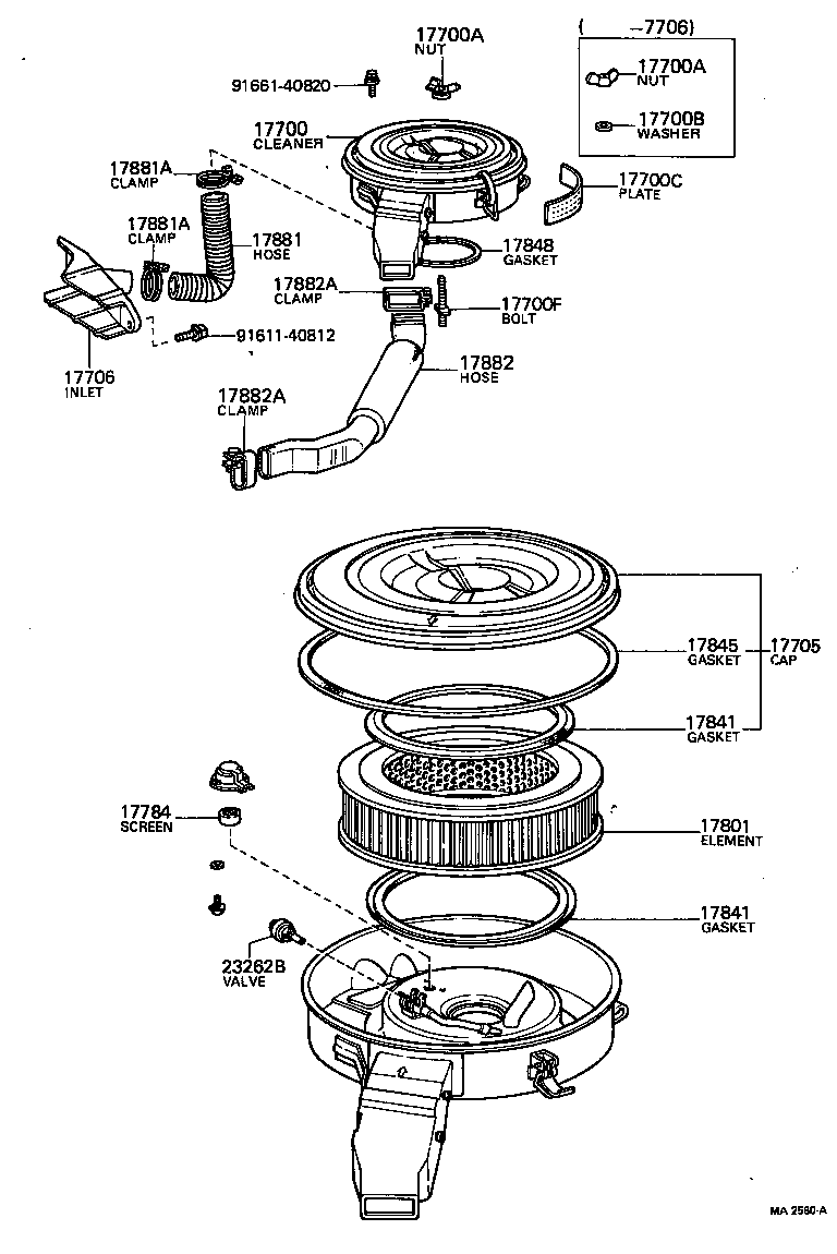 17841-21010 GASKET, FILTER ELEMENT product image