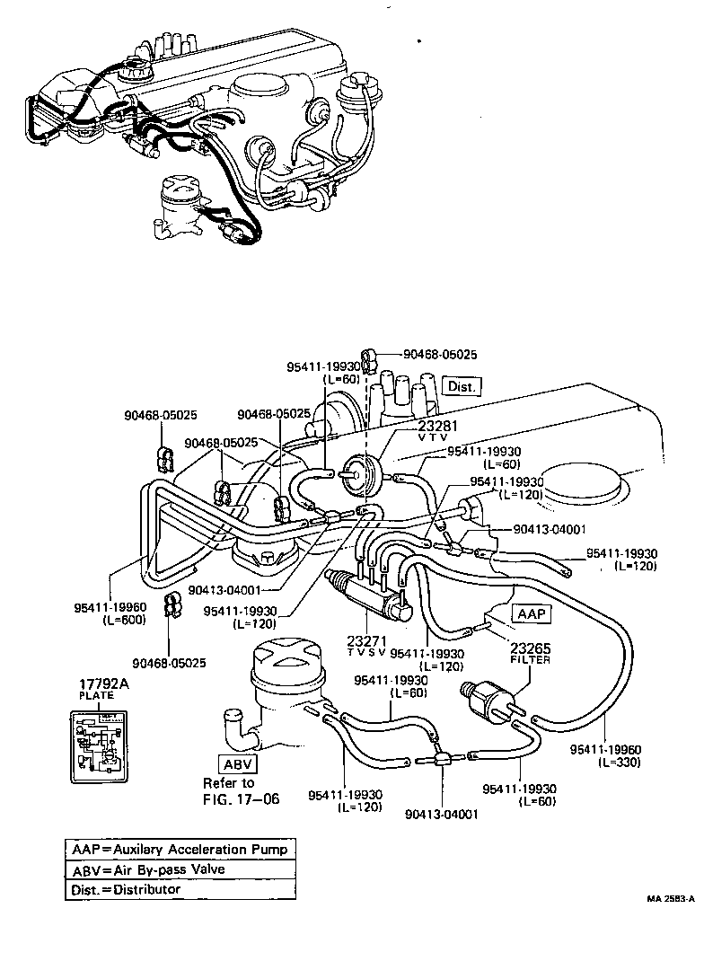 17650-34071 VALVE ASSY, VACUUM SWITCHING product image