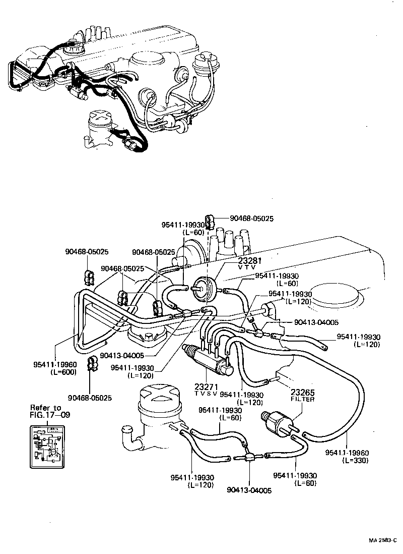 25709-38010 VALVE SUB-ASSY, HIGH ALTITUDE COMPENSATOR product image