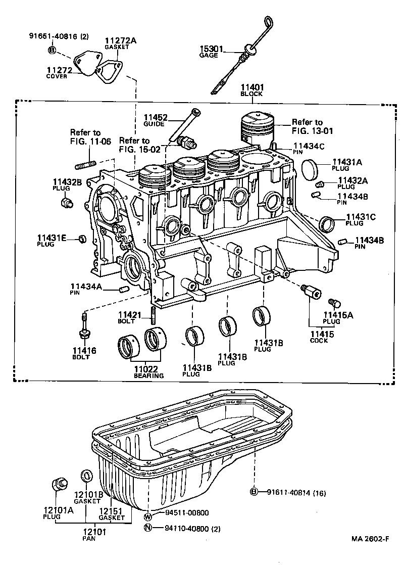 11274-88281 GASKET, CYLINDER BLOCK SIDE COVER, NO.2 product image
