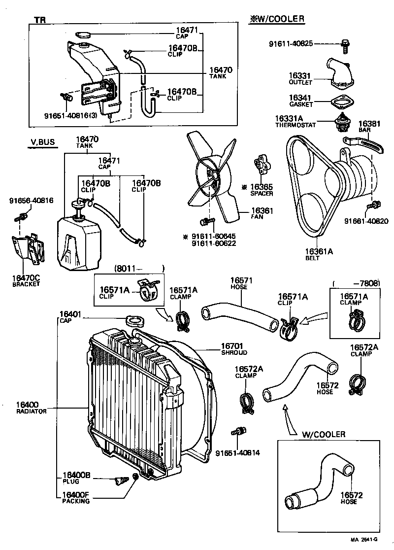 16571-31060 HOSE, RADIATOR, OUTLET product image