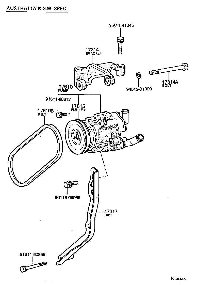 17610-31030 PUMP ASSY, AIR product image