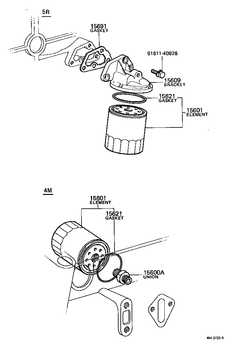 15609-44010 BRACKET SUB-ASSY, OIL FILTER product image