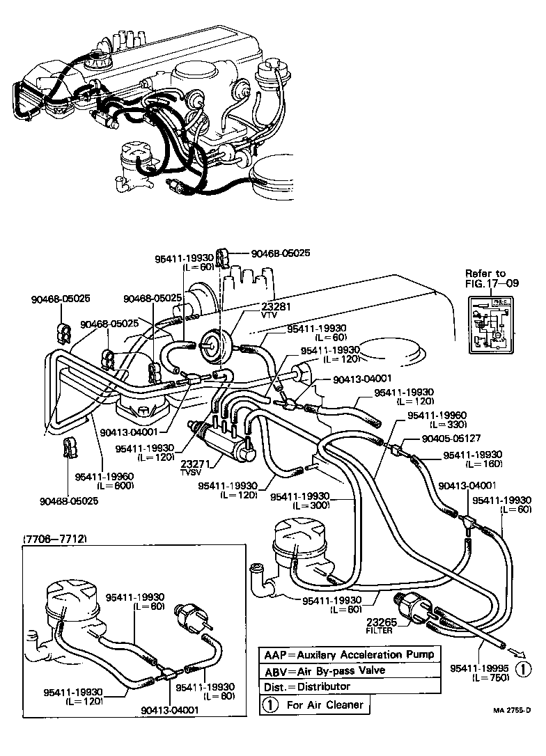 89570-26010 VALVE ASSY, VACUUM SWITCHING product image