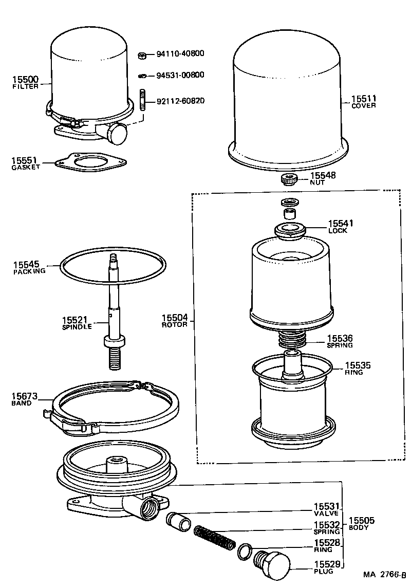 04152-60060 FILTER SUB-ASSY, OIL product image