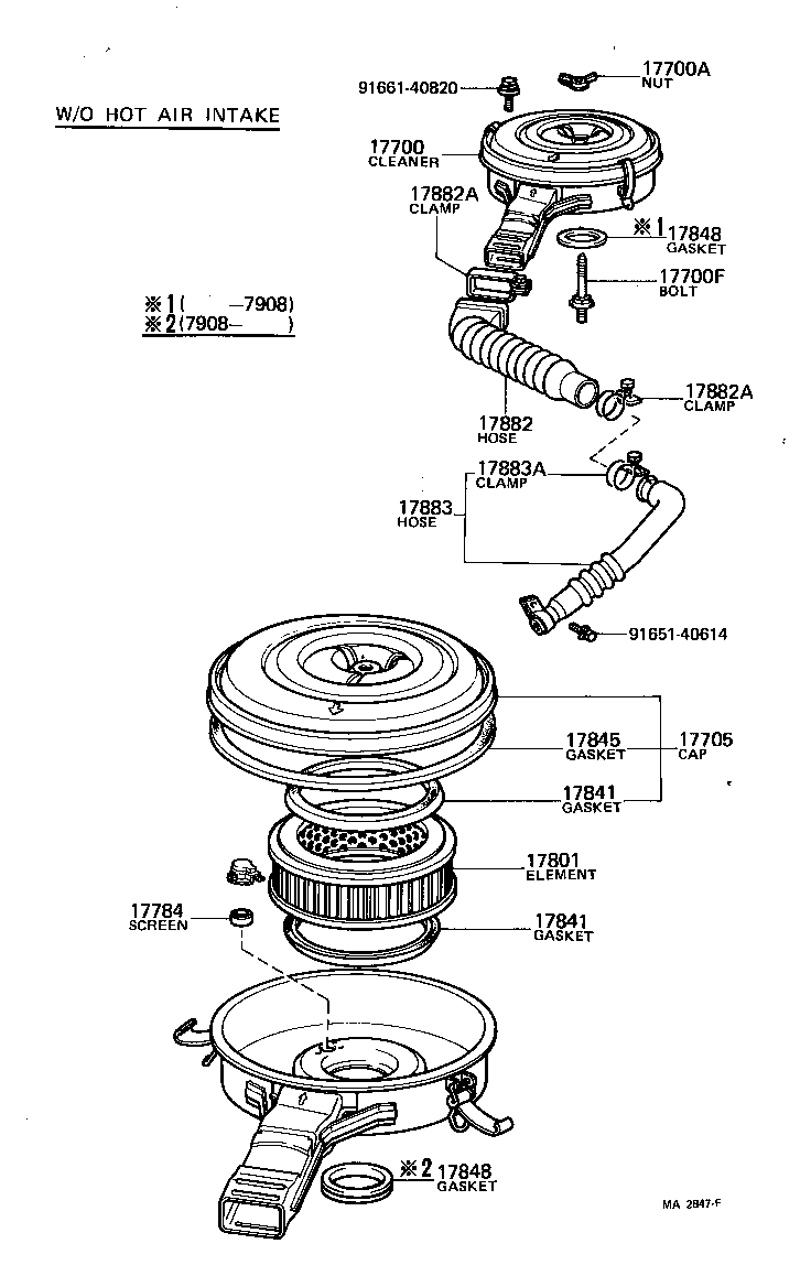 17705-34190 CAP SUB-ASSY, AIR CLEANER product image