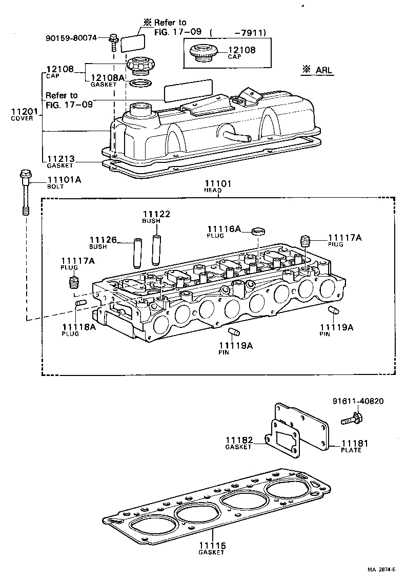 11101-59045 HEAD SUB-ASSY, CYLINDER product image