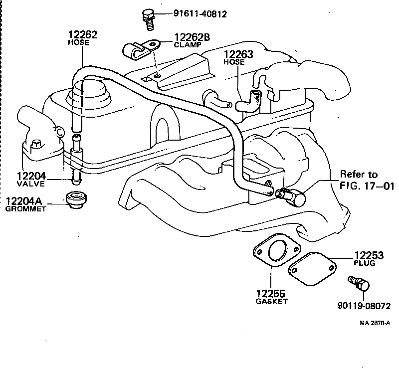 12251-48020 CLAMP, VENTILATION TUBE product image