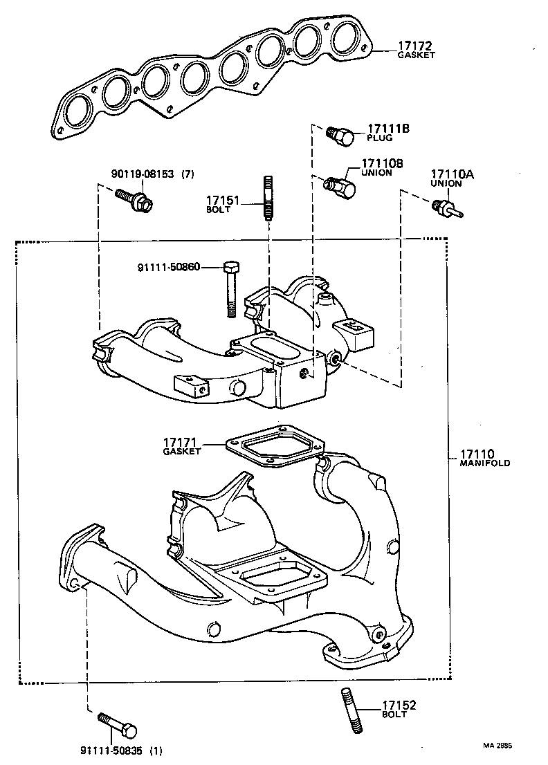 17111-48010 MANIFOLD, INTAKE product image