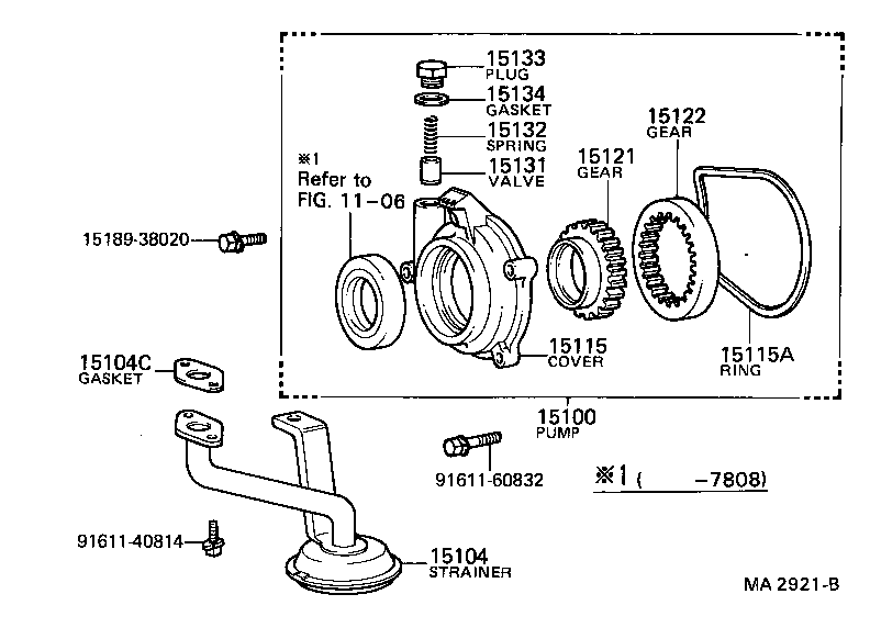 15104-57020 STRAINER SUB-ASSY, OIL product image