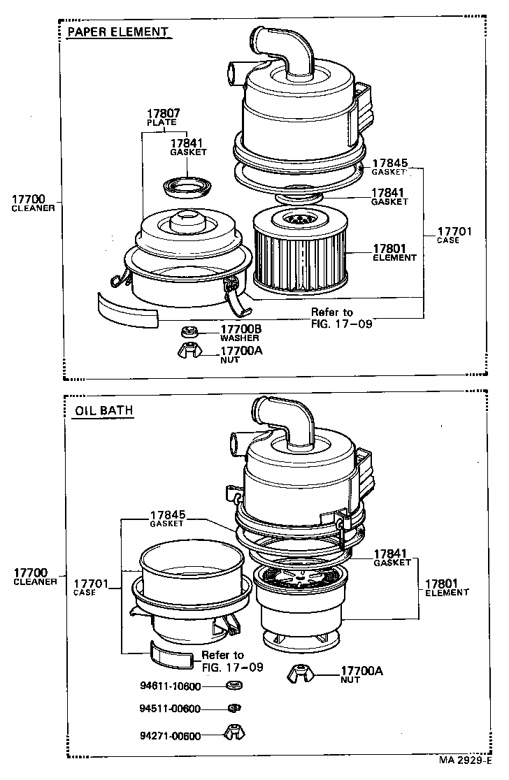 17700-38071 CLEANER ASSY, AIR product image