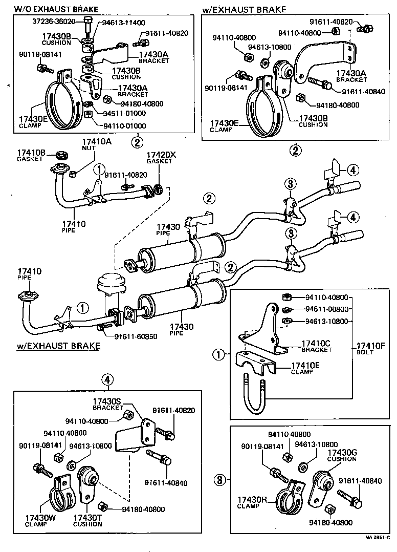 17430-56100 PIPE ASSY, EXHAUST, TAIL product image