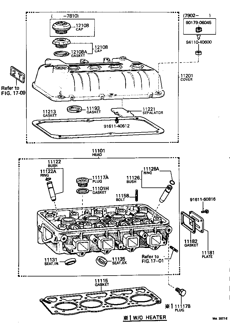 90116-08207 BOLT, STUD(FOR HEAD TO CYLINDER HEAD COVER) product image