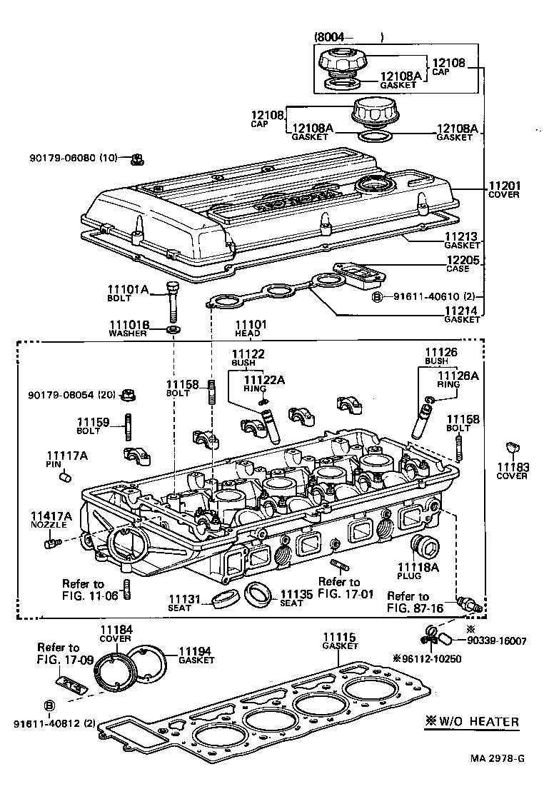 11101-29229 HEAD SUB-ASSY, CYLINDER product image